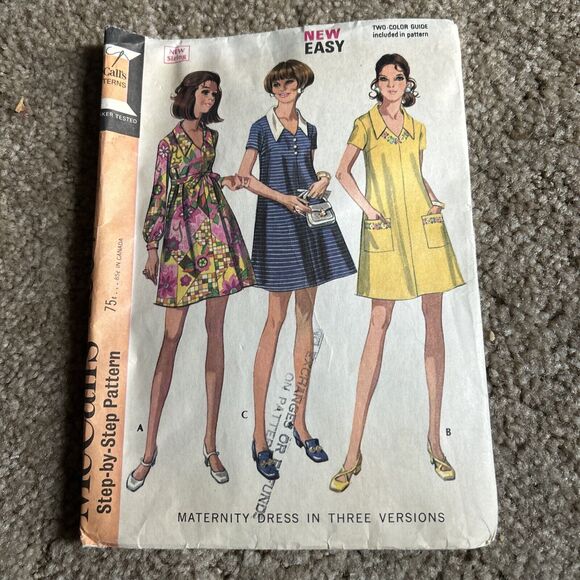Vintage Lot Of 6 -1960s/1970s Simplicity Women’s Sewing Patterns & Cloth World - Picture 7 of 14